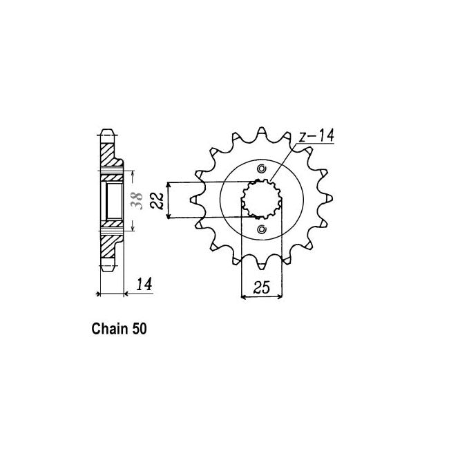 JT Sprockets JT Front Sprocket 497.15 – Ducati: 1988 750 F1