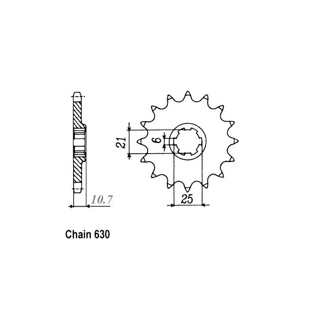 JT Sprockets JT Front Sprocket 331.15 – Honda: 1977–1978 CB750K7;F2 (630)