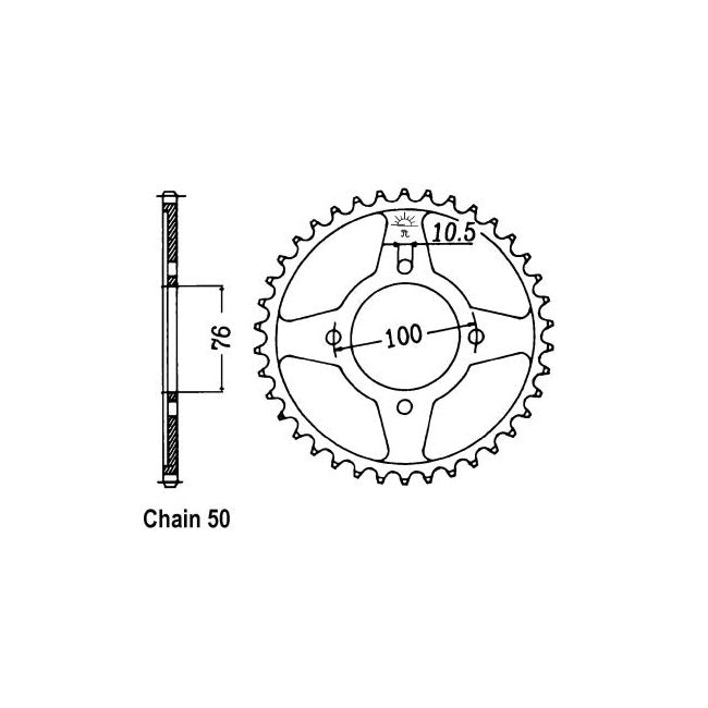 JT Sprockets JT Rear Sprocket 824.46 – Suzuki: 1986 GSX400X Impulse ; 1985–1988…