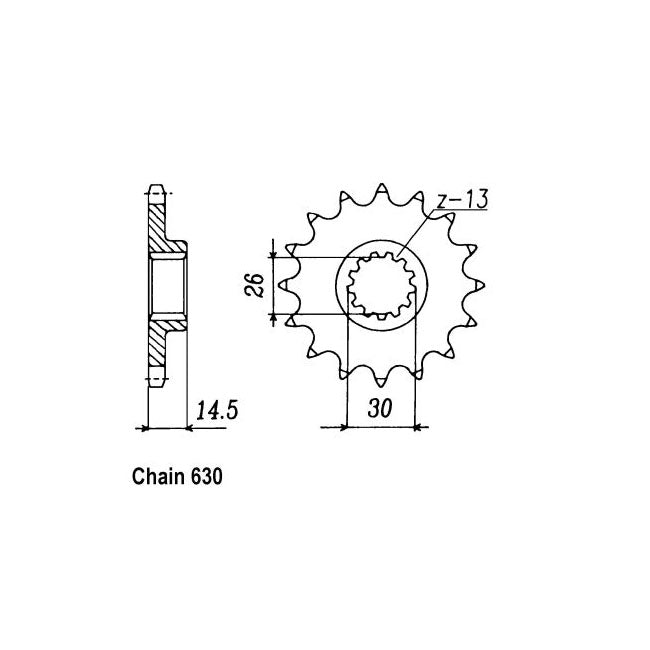 JT Sprockets JT Front Sprocket 335.15 – Honda: 1978–1979 CBX1000ZA