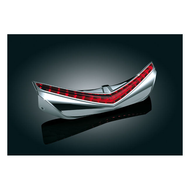 Kuryakyn LED Rear Fender Tip Chrome, Red Lens – 2012–2017 Gold Wing GL1800 & 2013–2016…