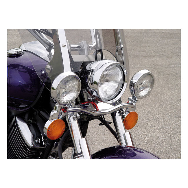 National Cycle NC Spot Light Bar Chrome – Yamaha: 1999–2011 XVS1100 V Star 1100…