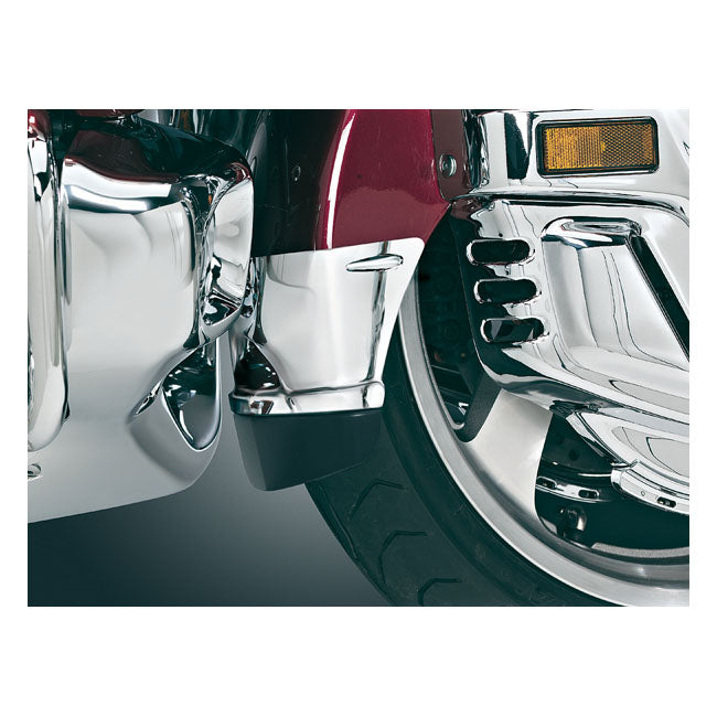 Kuryakyn Front Fender Extension with Mud Flap, Chrome – Honda: 2001–2017 GL1800 Gold Wing &…