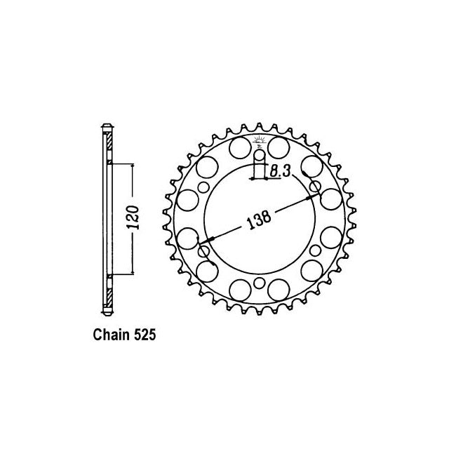 JT Sprockets JT Rear Sprocket 312.40 – Honda: 1994–1998 RVF750R ; 1990–1993…