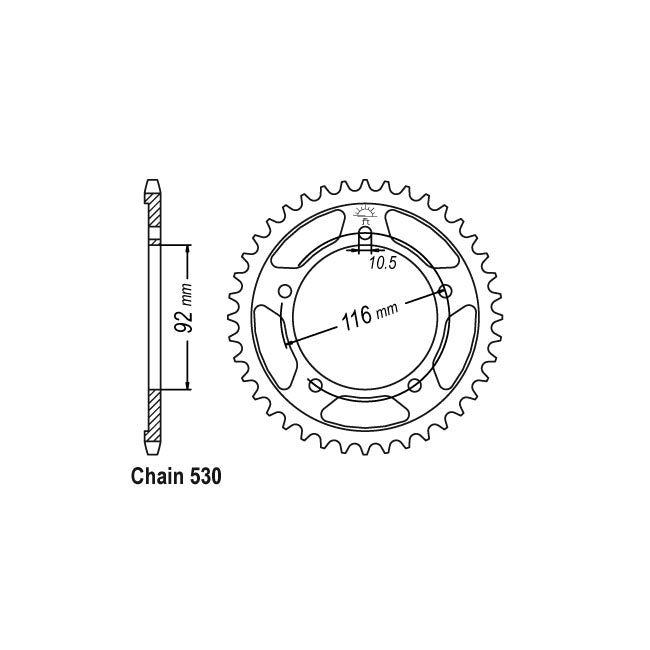 JT Sprockets JT Rear Sprocket 1493.41 – Kawasaki: 2006–2010 ZX-14 (ZX1400)