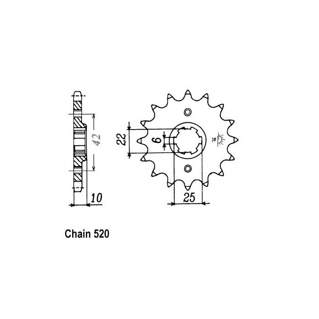 JT Sprockets JT Front Sprocket 306.15 – Honda: 1988 NX650J Dominator