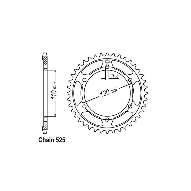 JT Sprockets JT Rear Sprocket 1876.45 – Suzuki: 2017–2020 GSX-R1000 L7-L9; M0…