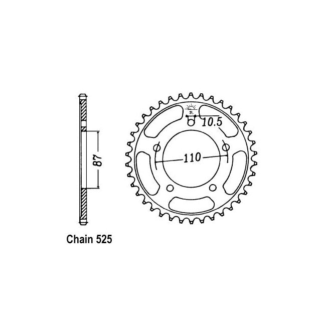 JT Sprockets JT Rear Sprocket 807.45 – Suzuki: 1988–1992 GSX-R400; 2008–2010…