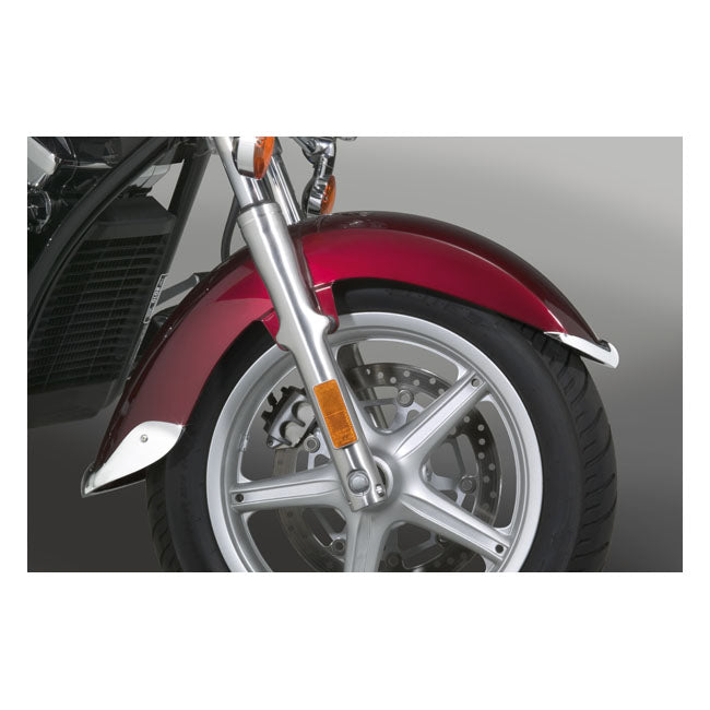 National Cycle NC Cast Front Fender Tip Set Chrome – Honda: 2010–2016 VT1300CR Stateline…