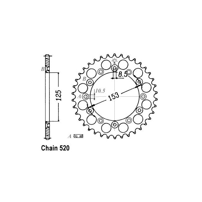 JT Sprockets JT Rear Sprocket 210.48 – Honda: 2000–2004 XR650RY; R1-R4