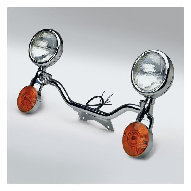 National Cycle NC Spot Light Bar Chrome – 1998–2004 Kawasaki VN1500G1 Vulcan Nomad