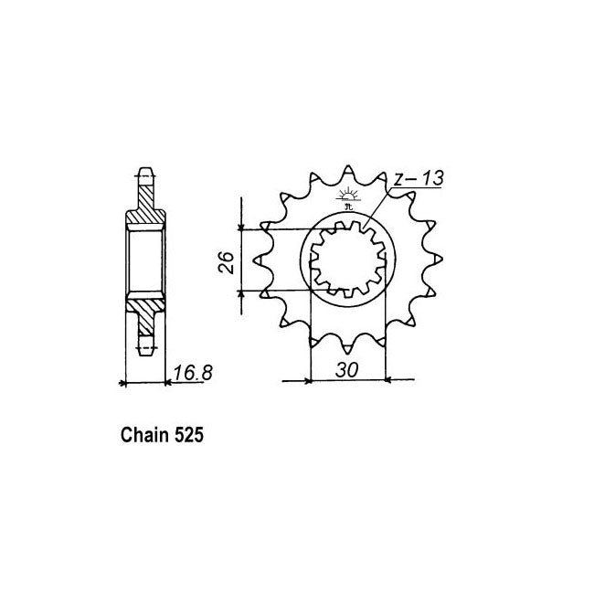 JT Sprockets JT Front Sprocket 1370.16 – Honda: 2007–2013 CB600F F7-F9; A Hornet…