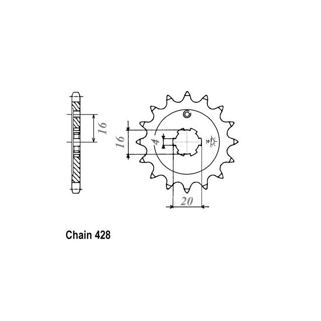JT Sprockets JT Front Sprocket 555.14