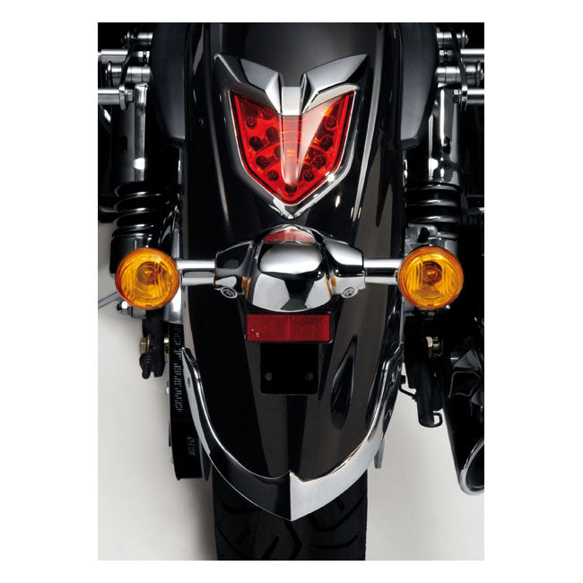 National Cycle NC Cast Rear Fender Tip Chrome – Kawasaki: 2009–2015 VN1700 Vulcan Nomad…