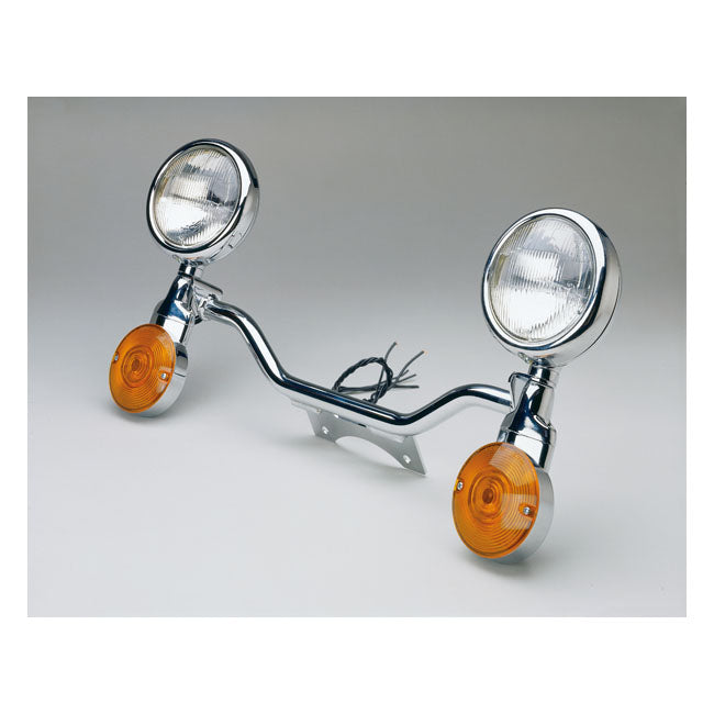 National Cycle NC Spot Light Bar Chrome – Honda: 2000–2007 VT1100C2 Sabre…