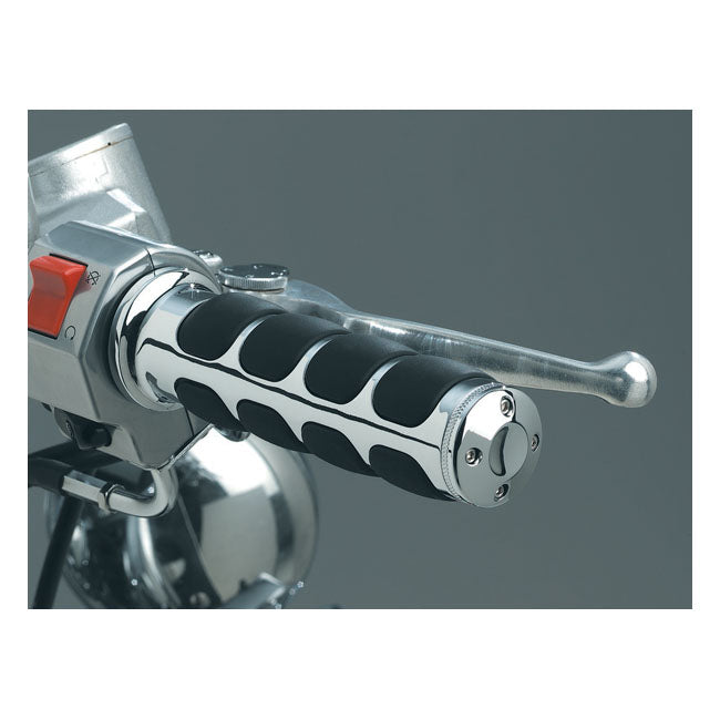 Kuryakyn ISO-grips Chrome – Universal for 7/8" Handlebars. Note:…