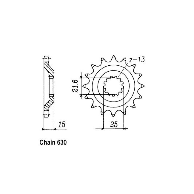 JT Sprockets JT Front Sprocket 514.15 – Kawasaki: 1983–1989 ZX750A1/5…