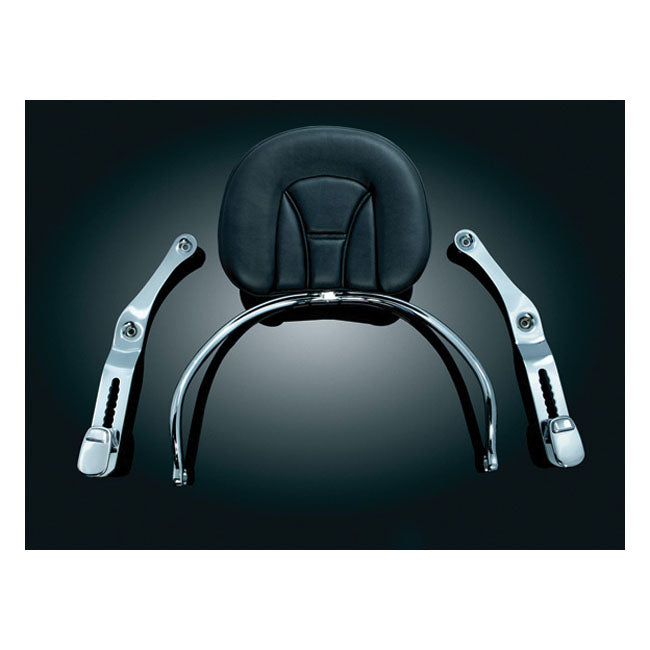 Kuryakyn ''Revolution'' Driver Backrest, Black and Chrome – 2012–2017 Honda Gold Wing GL1800 Models