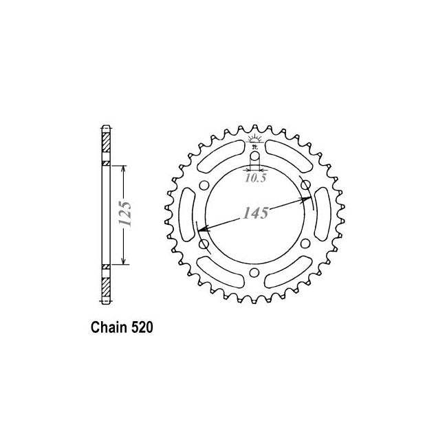 JT Sprockets JT Rear Sprocket 855.46 – Yamaha: 1990–1998 XTZ750 Super Tenere