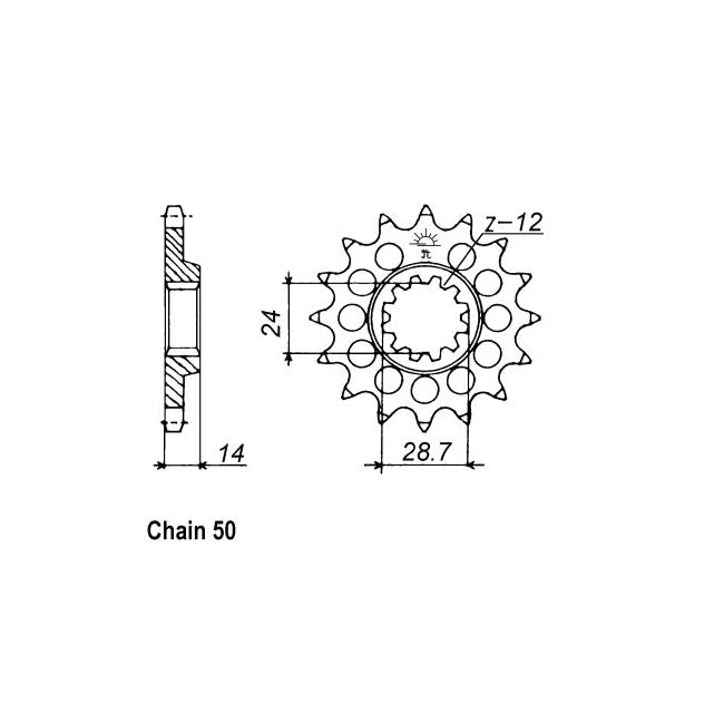 JT Sprockets JT Front Sprocket 1529.17 – Kawasaki: 1995–1996 GPZ1100 (ZX 1100…