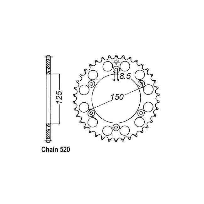 JT Sprockets JT Rear Sprocket 897.45 – KTM: 2008–2019 690 Enduro ( R )