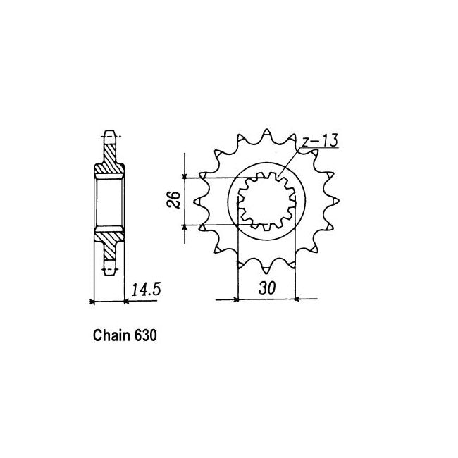 JT Sprockets JT Front Sprocket 330.15 – Honda: 1979–1980 CB750KZ;FZ ''79-''80