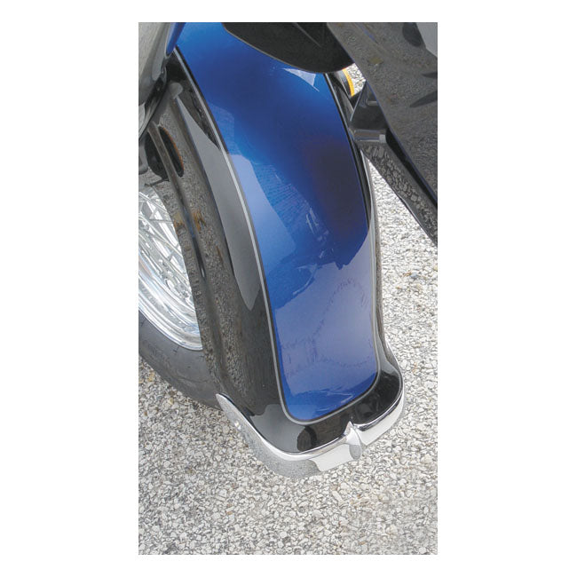 National Cycle NC Cast Front Fender Tip Set Chrome – Suzuki: 2007–2008 C50/Black/T/Limited…