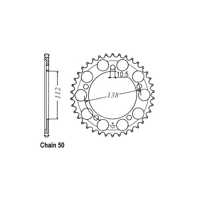 JT Sprockets JT Rear Sprocket 1871.48 – Yamaha: 1999–2002 YZF-R6 (530)…