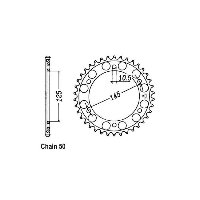 JT Sprockets JT Rear Sprocket 865.46 – Yamaha: 1989–1990 FZR600