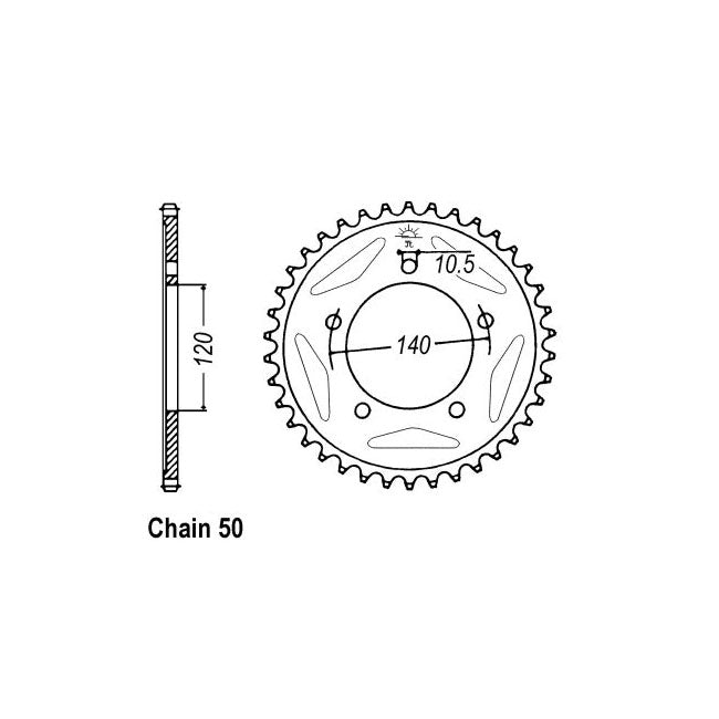JT Sprockets JT Rear Sprocket 1800.43 – Suzuki: 2007–2016 GSF1250S K7-L6 Bandit…
