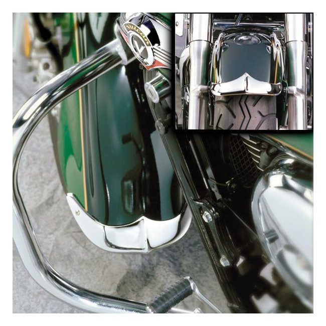 National Cycle NC Cast Front Fender Tip Set Chrome – Kawasaki: 2003–2008 VN1600 Vulcan…