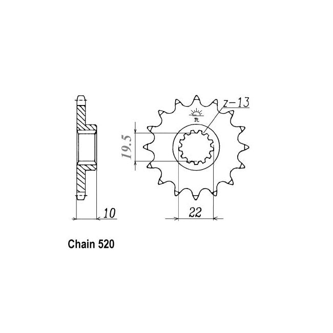 JT Sprockets JT Front Sprocket 432.14 – Suzuki: 2000–2007 DR-Z400