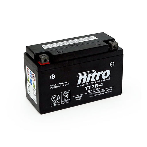 Nitro Sealed YT7B-4 AGM Battery – Kawasaki: 2003–2004 KLX 400R; 2003–2004…