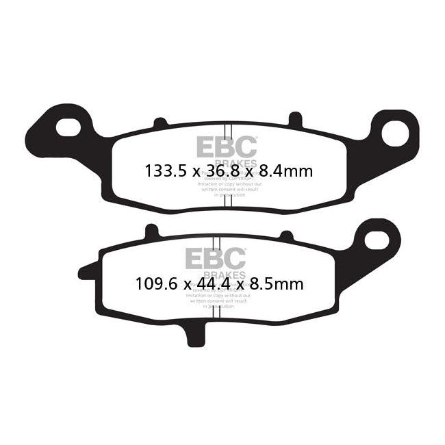 EBC Double-H Sintered Brake Pads – Front: Kawasaki: 1999–2005 W 650 EJ 650…