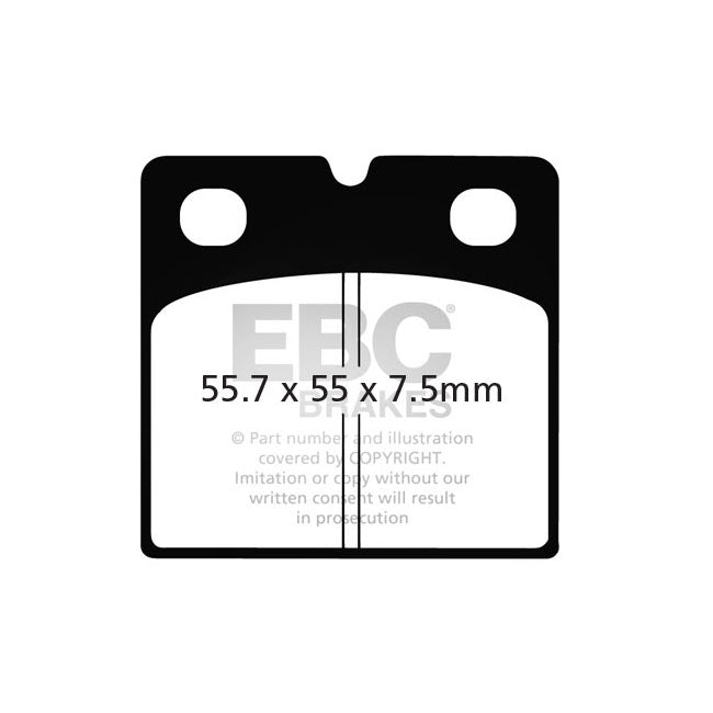 EBC Double-H Sintered Brake Pads – Rear: Ducati: 1975–1976 750 SS (4 Bolt…