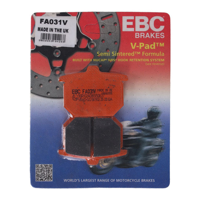 EBC V-pad Semi Sintered Brake Pads – Front: Honda: 1978–1982 CB 750 F; 1978…