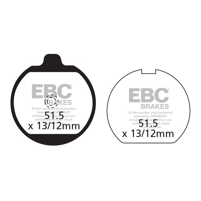 EBC Organic Brake Pads – Rear: Kawasaki: 1977–1978 Z 650 C…