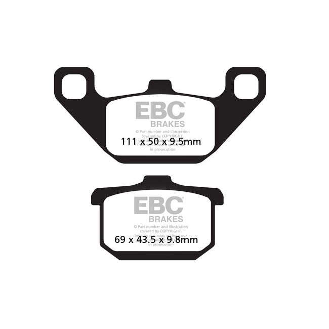 EBC Organic Brake Pads – Front: Kawasaki: 1990–1993 EN 500 A…