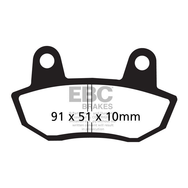 EBC V-pad Semi Sintered Brake Pads – Front: Honda: 82 CB 650 SCC Nighthawk