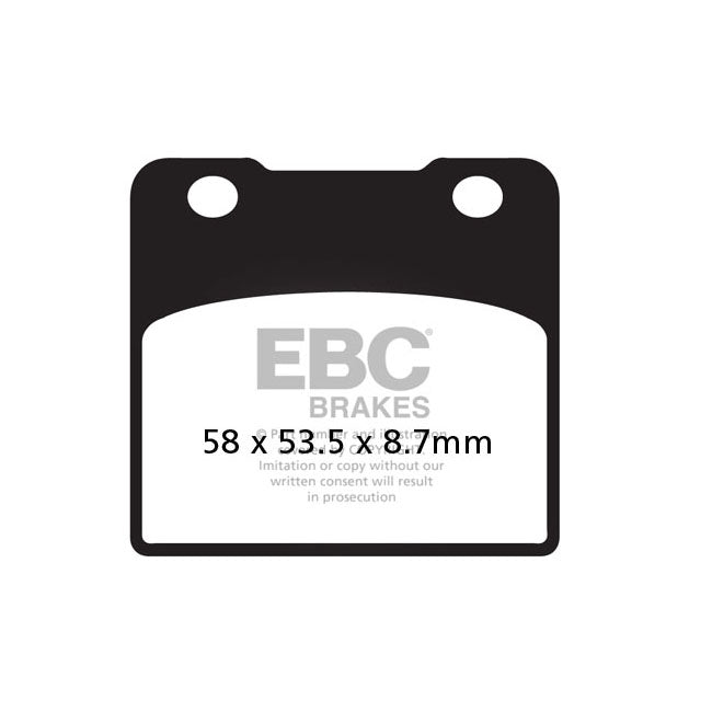 EBC Organic Brake Pads – Front: Suzuki: 1984–1986 GSX 1100; 1986…