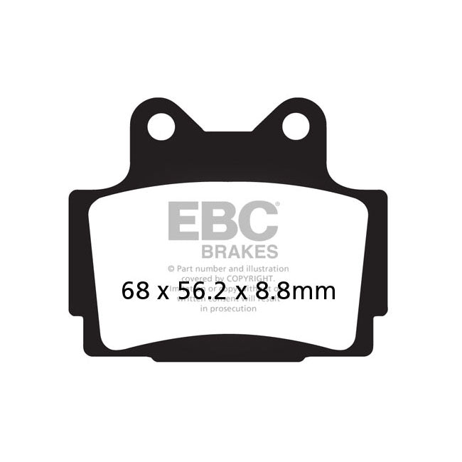 EBC V-pad Semi Sintered Brake Pads – Rear: Yamaha: 96 FZ 400 (4YR1); 1988 FZR…