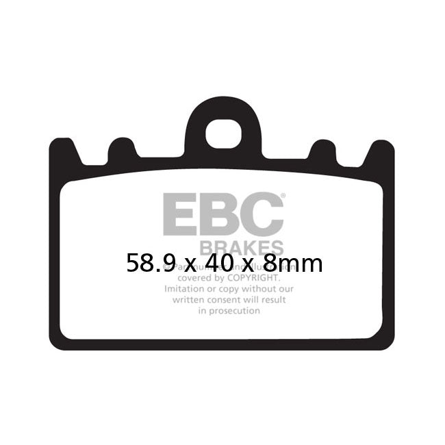 EBC Double-H Sintered Brake Pads – Front: Kawasaki: 1991–2003 ZXR 400 L