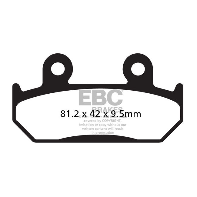 EBC Double-H Sintered Brake Pads – Front: Honda: 1991–1994 CBR 600 FM