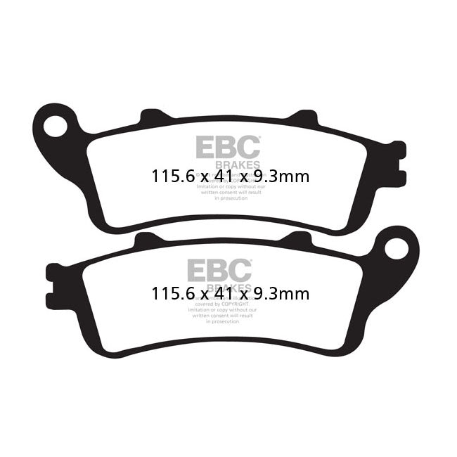 EBC Double-H Sintered Brake Pads – Front: Kawasaki: 2015–2021 EN 650 Vulcan…