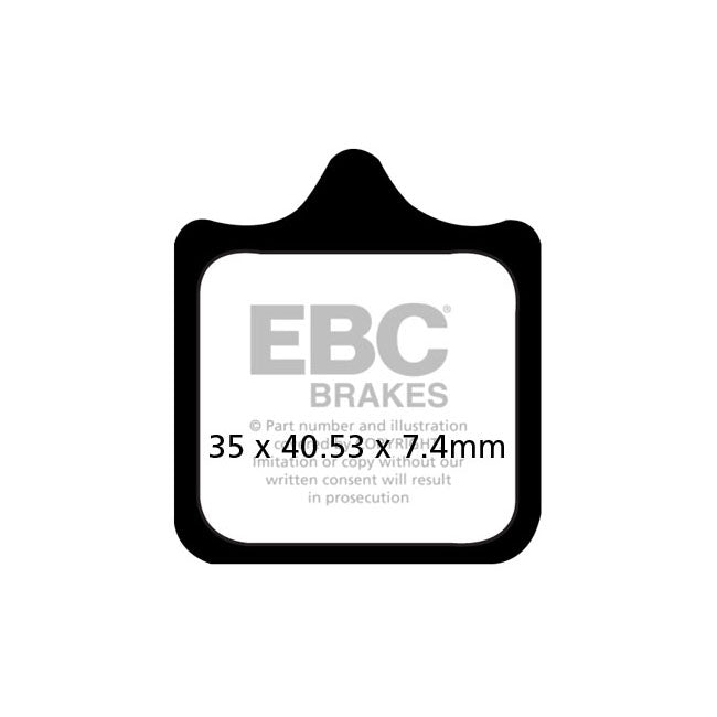 EBC Double-H Sintered Brake Pads – Front: Aprilia: 03 RSV 1000 Mille…
