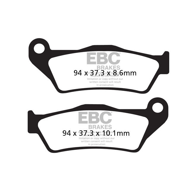EBC Organic Brake Pads – Rear: BMW : 2005–2009 HP2 Enduro…