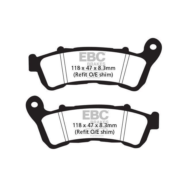 EBC Organic Brake Pads – Front: Honda: 2007–2013 CB 600 FA Hornet…