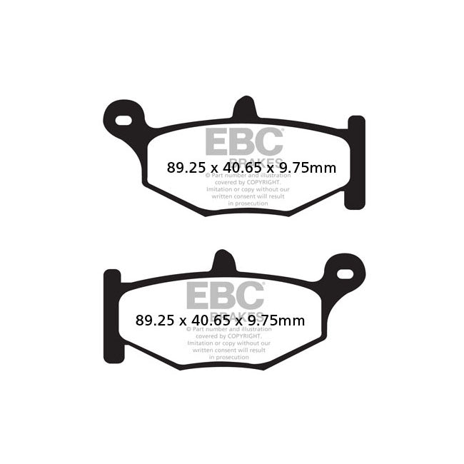 EBC Organic Brake Pads – Rear: Suzuki: 2014–2020 DL 1000 V-Strom…