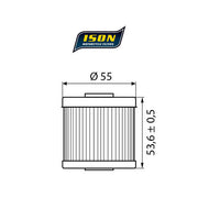 ISON 123 Oil Filter – Kawasaki: 1987–2014 KLR 650 KL650 650cc…