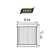 ISON 132 Oil Filter – Kawasaki: 1992 KLR 650 Tengai 650cc
